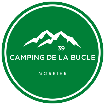 Logo Camping de la Bucle à Morbier dans le Jura.